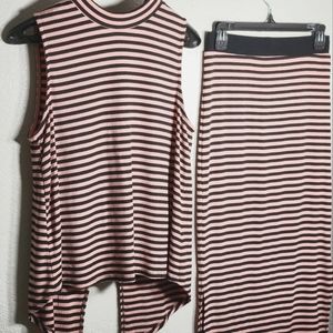 Takara shirt & split skirt set.  Beautiful design and a must for fall. Size med.